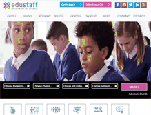 Tablet Screenshot of edustaff.co.uk